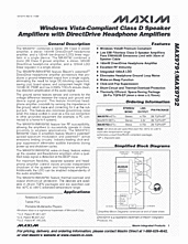 DataSheet MAX9791A pdf